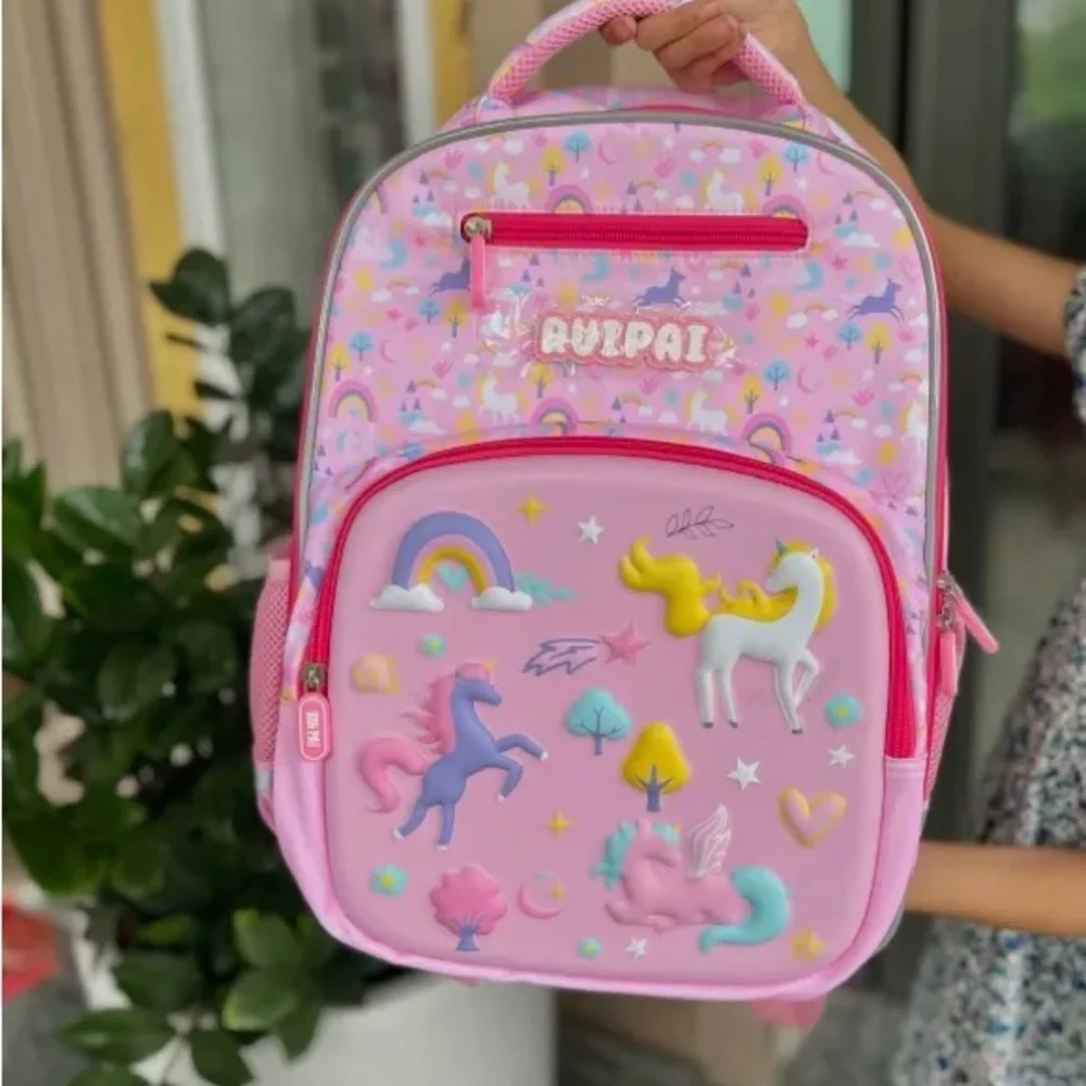 New RUIPAI Embossed Waterproof anti-hunchback backpack for students